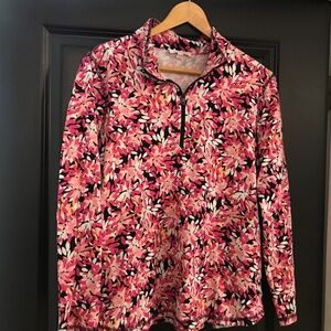 Talbots Lightweight 1/4 zip long sleeve